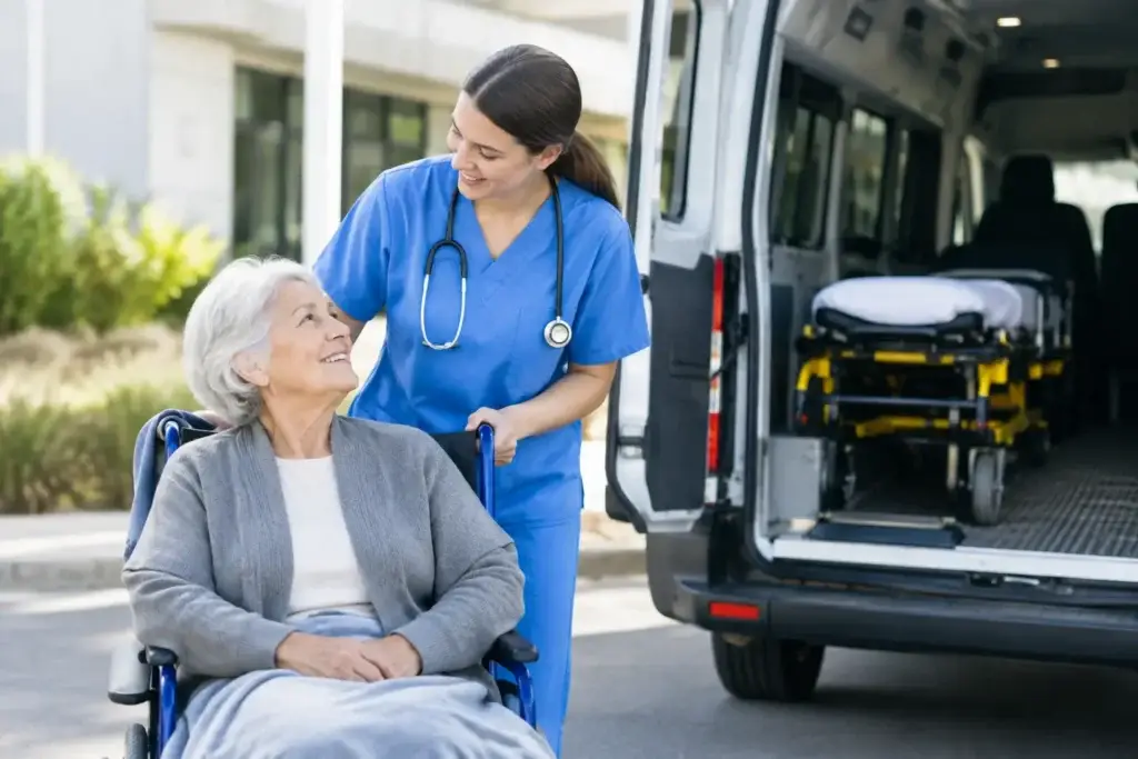 A Medical Transport Example for Stress-Free Care